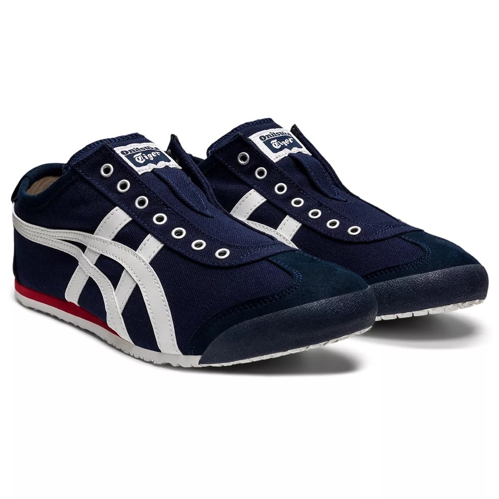 Onitsuka Tiger by Asics Navy White Red Mexico 66-Inspired Sneakers